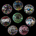 Helium Balloon 20 Inch BOBO BALLOON Transparent Printing Birthday Decoration Children's Birthday Party Wedding Scene Layout
