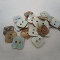 China 2-Holes Button Maker Natural Mop Akoya Agoya Shell Button with Square Shell Premium Button Type