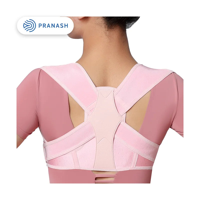Professional Adjustable Posture Correction Vest Neoprene and Cotton Body Straightener Shoulder Back Support Brace Breathable