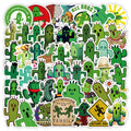 53PCS Funny cartoon greenery plants cactuses succulent cactus sticker sheet