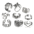 Knuckle Rings Set Butterfly Stacking Ring Vintage BOHO Rings Mixed Style for Women Teen Girls