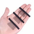7 Teeth Stainless Steel Wig Combs for Wig Caps Factory Supply Wig Clips for Hair Extensions