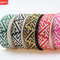 2 Inches Wider Sustainable Jacquard Webbing Tape 50mm Thick Ribbon Fabric Crossbody Strap Accessories