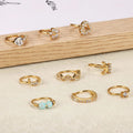 Gaby Stainless Steel Nose Rings butterfly Heart Design Zircon Nose Hoop Ring Body Piercing Jewelry Wholesale