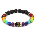 SC Men Women Natural Crystal Healing Anxiety Jewellery Mandala Yoga Meditation Bracelet Trendy Charm 7 Chakra Beaded Bracelet