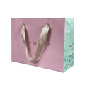 For Wholesale Luxury Gift Shopping Ivory Board Cosmetic Packaging Bag with Gold Logo Hot Stamping Skin Care & Blush