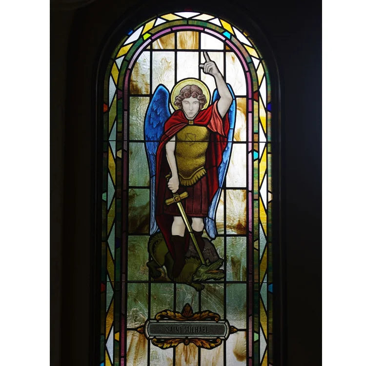 Customized Art Design Tiffany Stained Glass VG Brand Qualified Float Glass 6mm High Strength Solid Structure Church Decorations