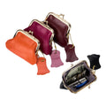 2025 Wholesale Plain Color Genuine Leather Cow Cute Small Mini Pocket Change Coin Bag Purse Pouch Case Holder for Kid Girl Women