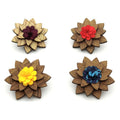Handmade Wooden Brooch Wedding Brooches Retro Lapel Pins for Men
