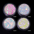 High Sparkling Bulk Glitter Powder Hexagon-Shaped Polyester Decorations Chunky Chunky Glitter for Crafting