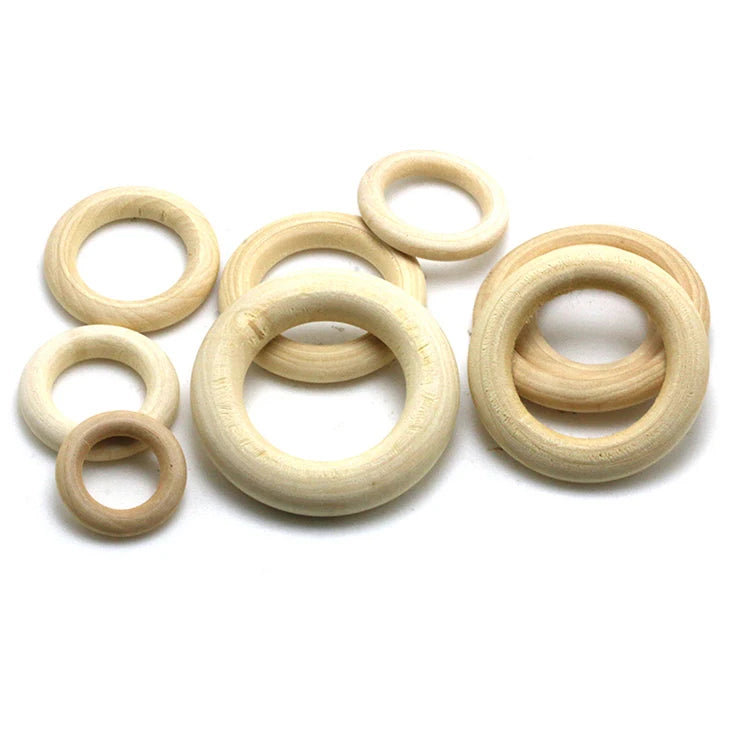Wooden Rectangular O-Ring Buckle for Garment Accessories Bags Shoes-Nickel-Free Custom Color Options