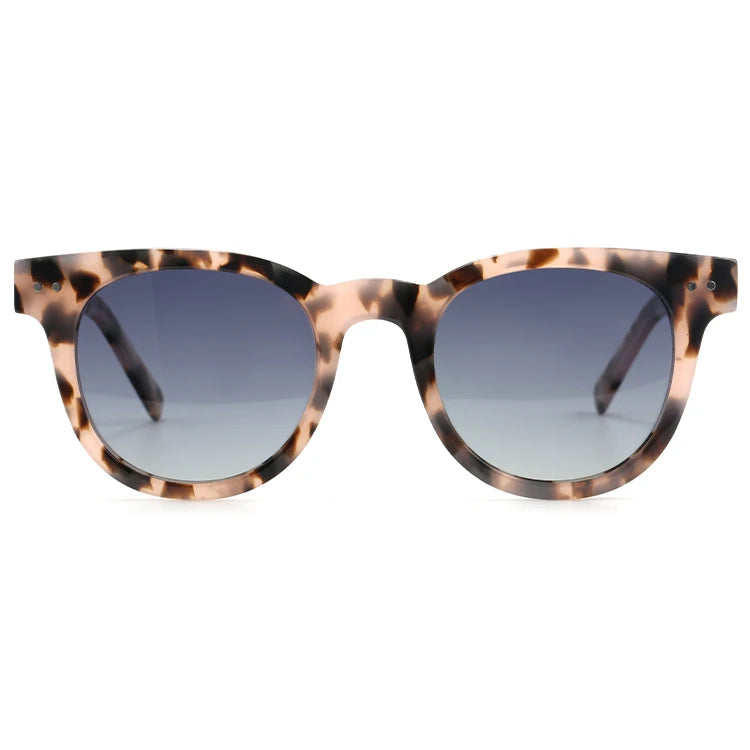 Wholesale Oem New Arrival Sunglasses Men Women Custom logo Brand Fashionable Round Acetate Polarized Sun Glasses Sunglasses