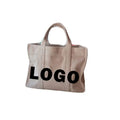 Custom logo Large Capacity Lunch Bag Pocket 12oz -16oz Thick Cotton Fabric Cotton Canvas Tote Bag With Custom Printed Logo