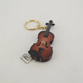 Model Violin Key Chain Gift Ornament Pendant for Friends