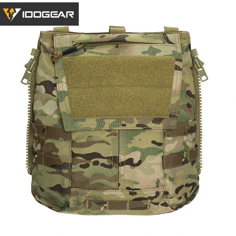 IDOGEAR Tactical Pouch Bag Zip on Panel Magazine Pouch Zip on Tactical Backpack for AVS JPC2.0 CPC