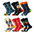 Trendy New Cheap Men Socks Cotton Polyester Big Size Streetwear Graphic Socks With Design