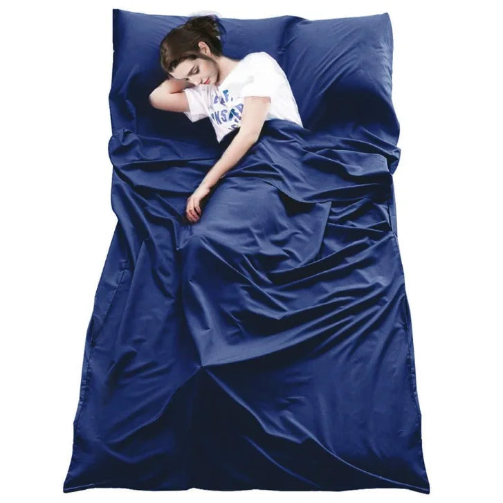 Woqi Mountaineering Fiber Single Sleeping Bag Liner Big Size Hotel Dirty Portable Adult Sleeping Sheet