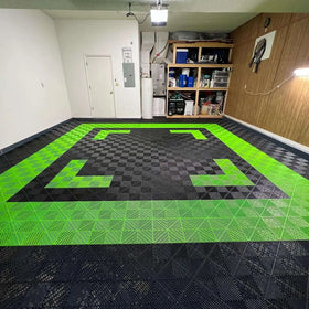 Tiles for Floor PVC Vinyl Garage Peel and Stick Plastic Tile Outdoor Interlock Modular Car Wash Shop Garage Floor Tiles Carpets