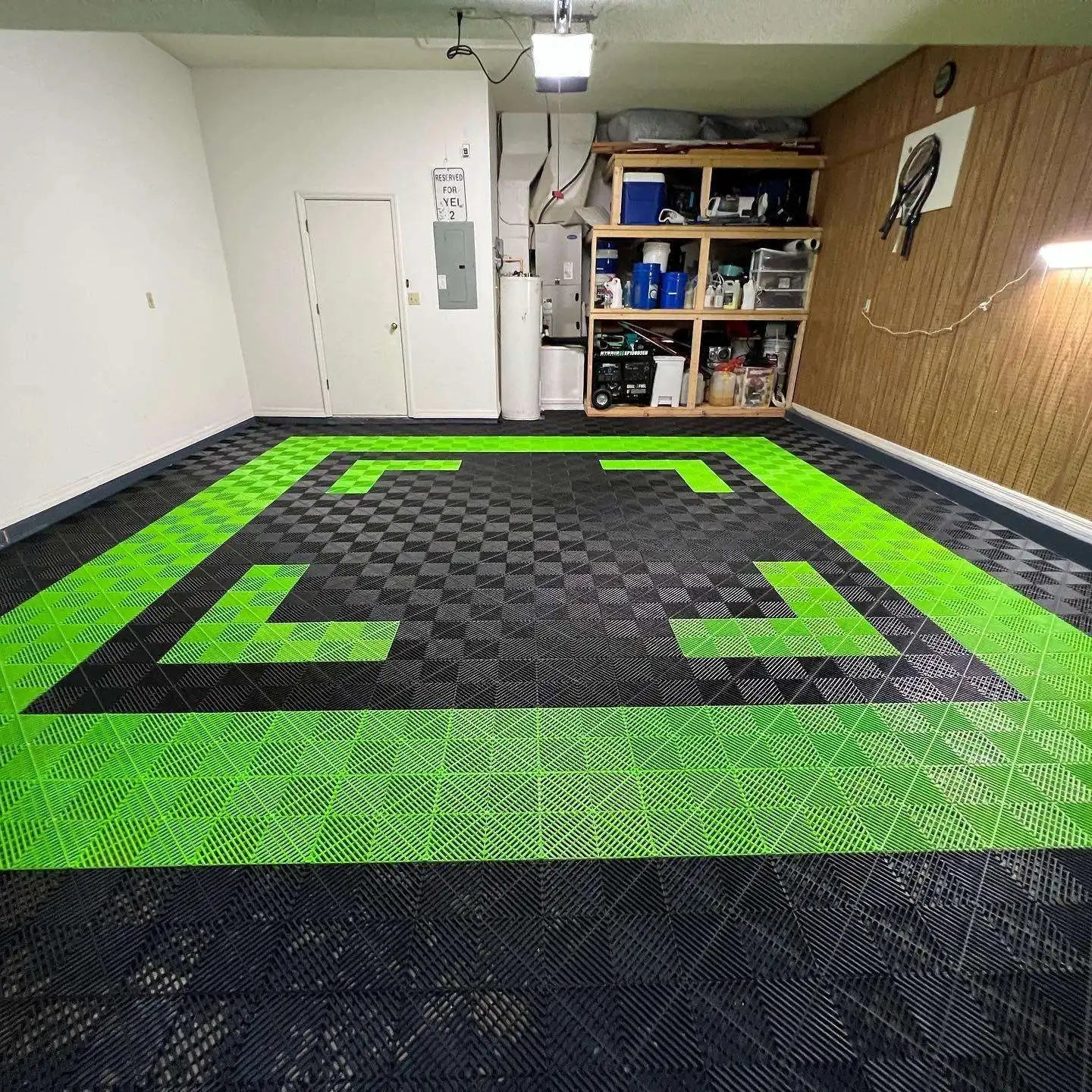 Tiles for Floor PVC Vinyl Garage Peel and Stick Plastic Tile Outdoor Interlock Modular Car Wash Shop Garage Floor Tiles Carpets