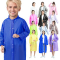 Cheap Disposable Qingya PEVA Rain Coat with Hood Cover 140g extra Thick Waterproof  One Piece Long Waterproof Unisex Raincoat