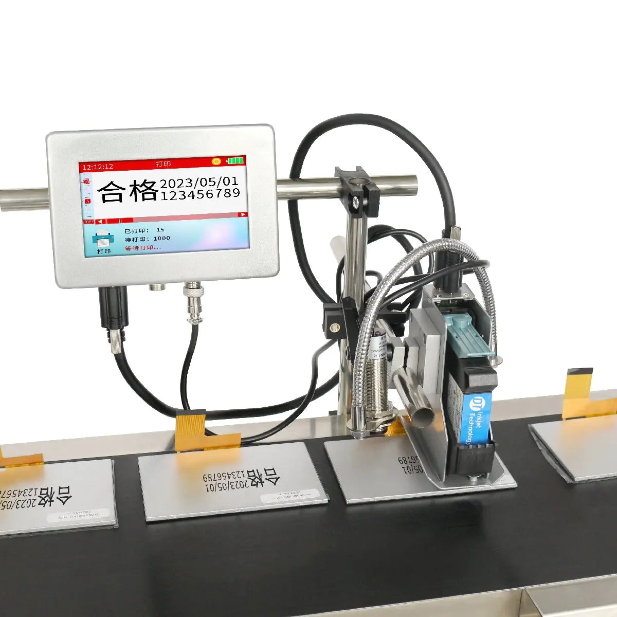 5inch Touch Screen Intelligent  Online TIJ Inkjet Printer With Smart Rotating Nozzle