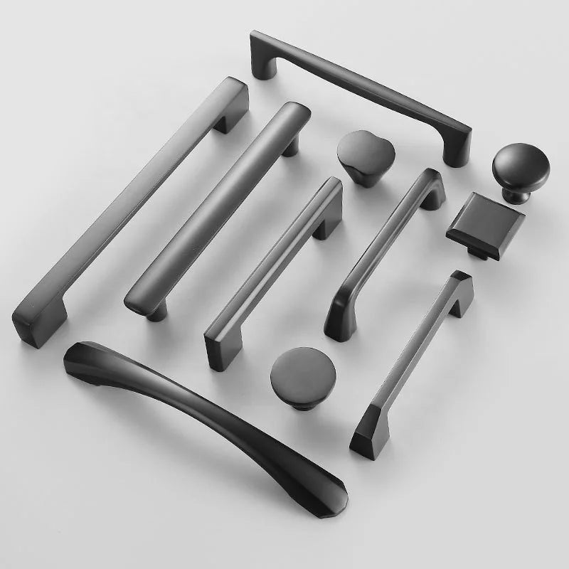 Hot Sale Solid Grey Nordic Furniture Pull Kitchen Cabinet Brass Handle Drawer Knobs