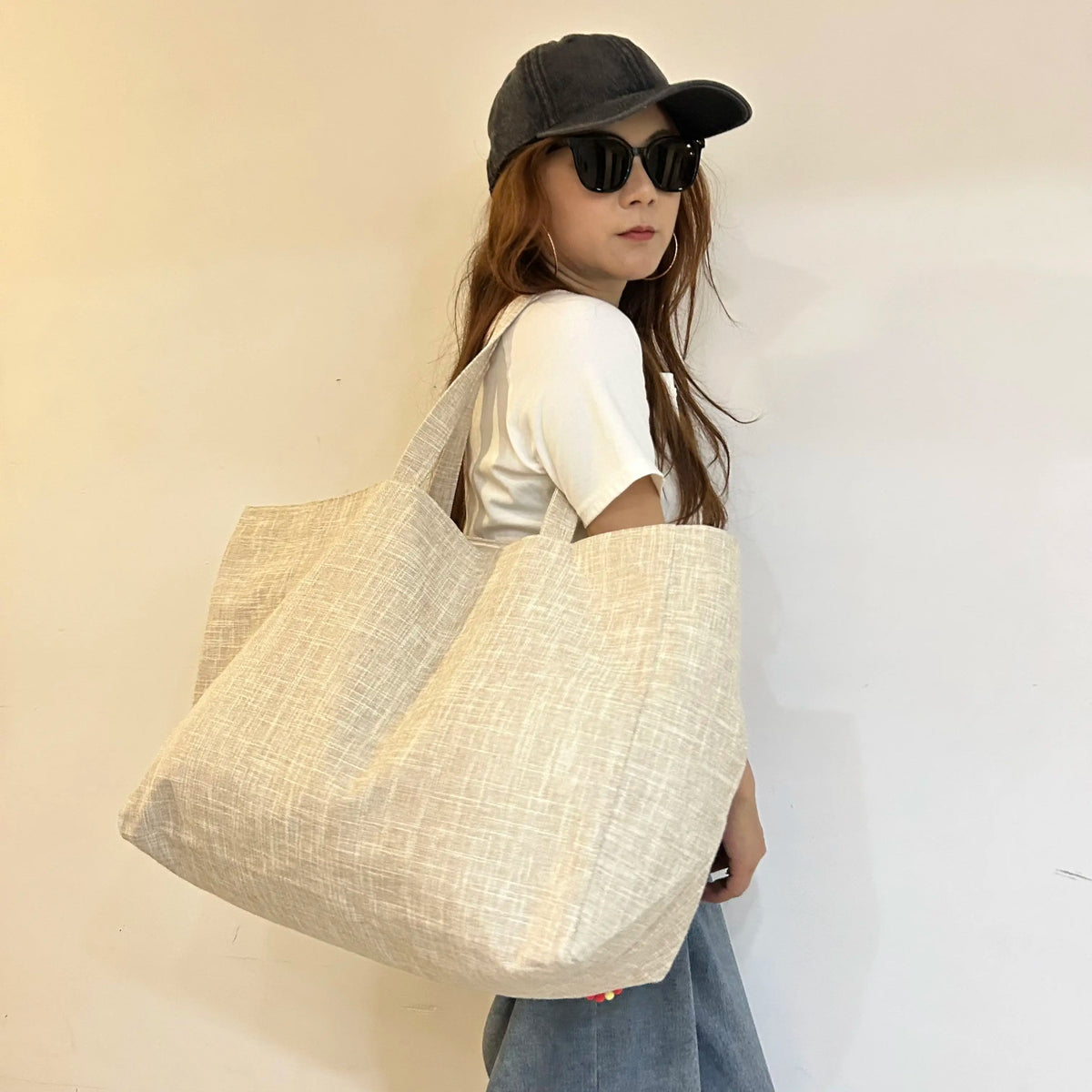 Recycled Women Men Daily Carrying Custom Printed Logo Heavy Duty Canvas Tote Bag Extra Large Eco Grocery CE/ISO Certified Zipper