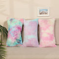 Wholesale Nordic Style Tie Dye Plush Pillows Sofas Nap Pillow Cover Pillowcases Internet Famous Cushion Cover Customizable
