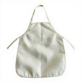Custom White Kids Apron for Baking Cooking Art Painting BBQ-Embroidered Logo Clean-Keeping Polyester and Cotton Waist Type