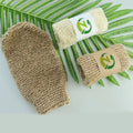 Eco Friendly Deep Clean Skin Body Bath Scrubber Mitt Dead Skin Hemp Sisal Body Exfoliate Glove Bamboo Charcoal Shower Gloves