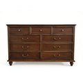 American Retro Solid Wood 9-Drawer Dresser
