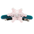 France Style Christmas Snowflake Hair Clips Cellulose Acetate Snowflake Hair Barrette Clips Snowflake France Barrette Clip
