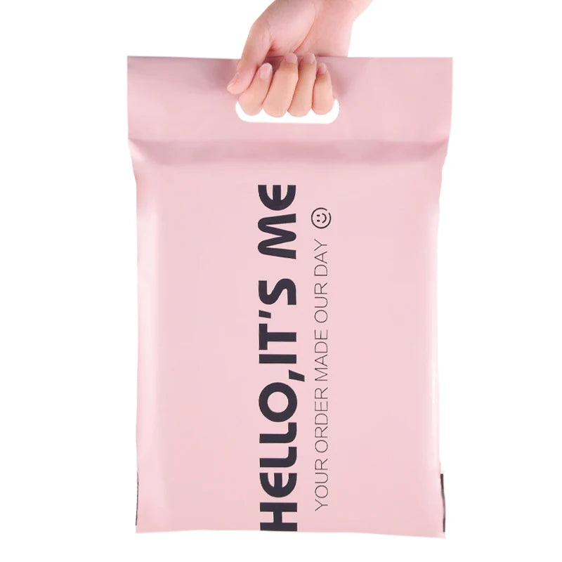 RTS Personalised Plastic Shipping Mailer Clothing Manufacturers Custom Poly Mailing Bags for Shipping With Handle