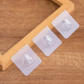 Strong Self Adhesive Door Wall Hangers Hooks Suction Heavy Load Rack Cup Sucker Transparent Wall Hook for Kitchen Bathroom