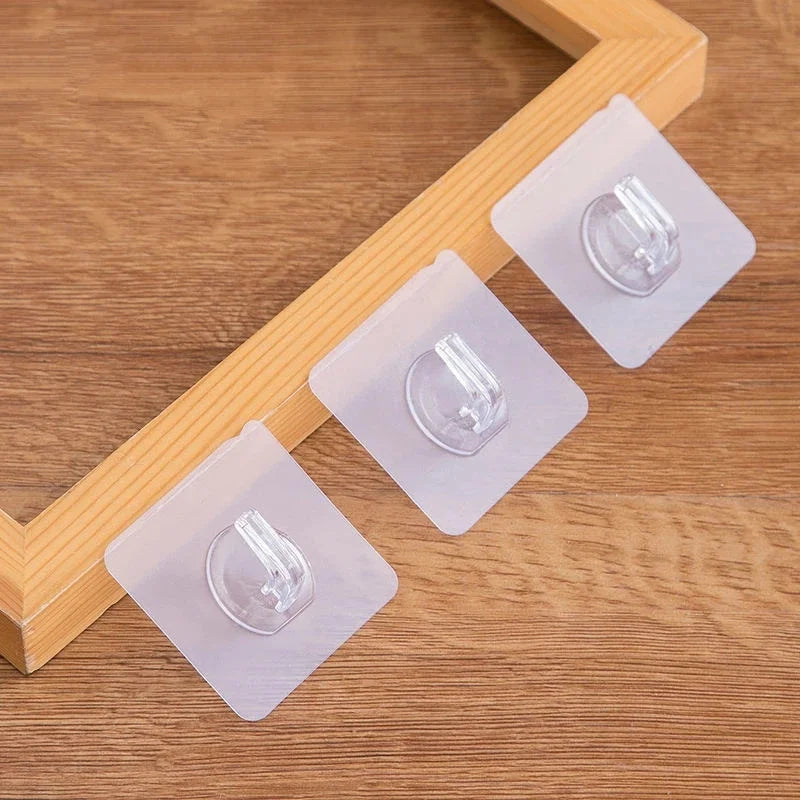 Strong Self Adhesive Door Wall Hangers Hooks Suction Heavy Load Rack Cup Sucker Transparent Wall Hook for Kitchen Bathroom