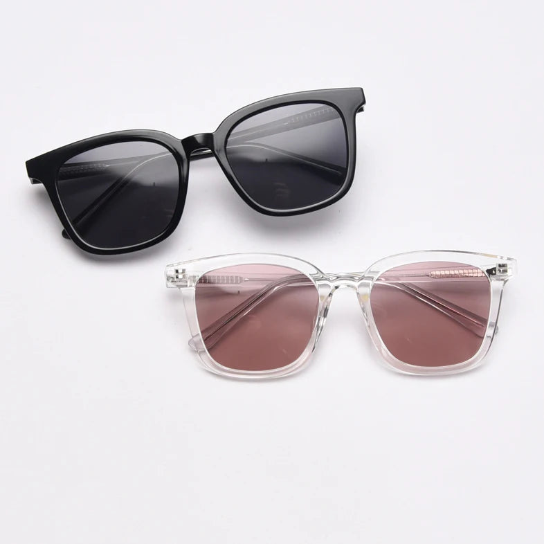 Men 2024 Acetate Trendy Unisex Sunglasses Cute Gradient for Women Custom Polarized Sunglasses
