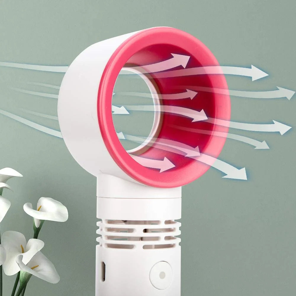 Handhold USB Quiet Leafless Mini Cool Desk Fan