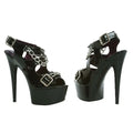 15 cm Pole Dance High Heels Chain Fashion Club Summer Leaky Toe Platform Sandals 6 Inch Gothic High Heels