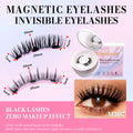 Wholesale Custom Logo Magnetic Eyelashes Kit With Applicator Two Pairs Waterproof Quantum Magnetic False Eyelashes No Glue Set