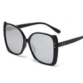 Hot Selling New Fashion Gradient Oversized Silver Sunglasses PC Frame Online Store