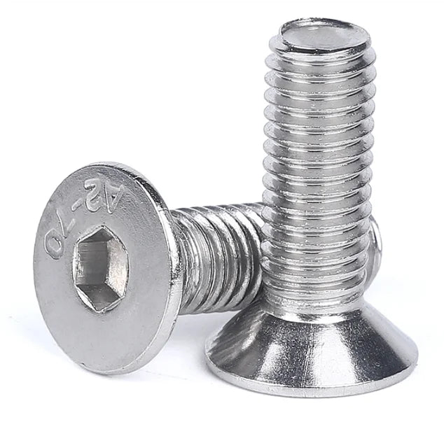 Inch 1/4 5/16 3/8 Stainless Steel Flat Countersunk Head Hexagon Allen Socket Screws