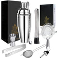 Custom Home bar Tools 750ml bar Equipment Cocktails Set Gift Box Bartending Accessories with Recipe Card