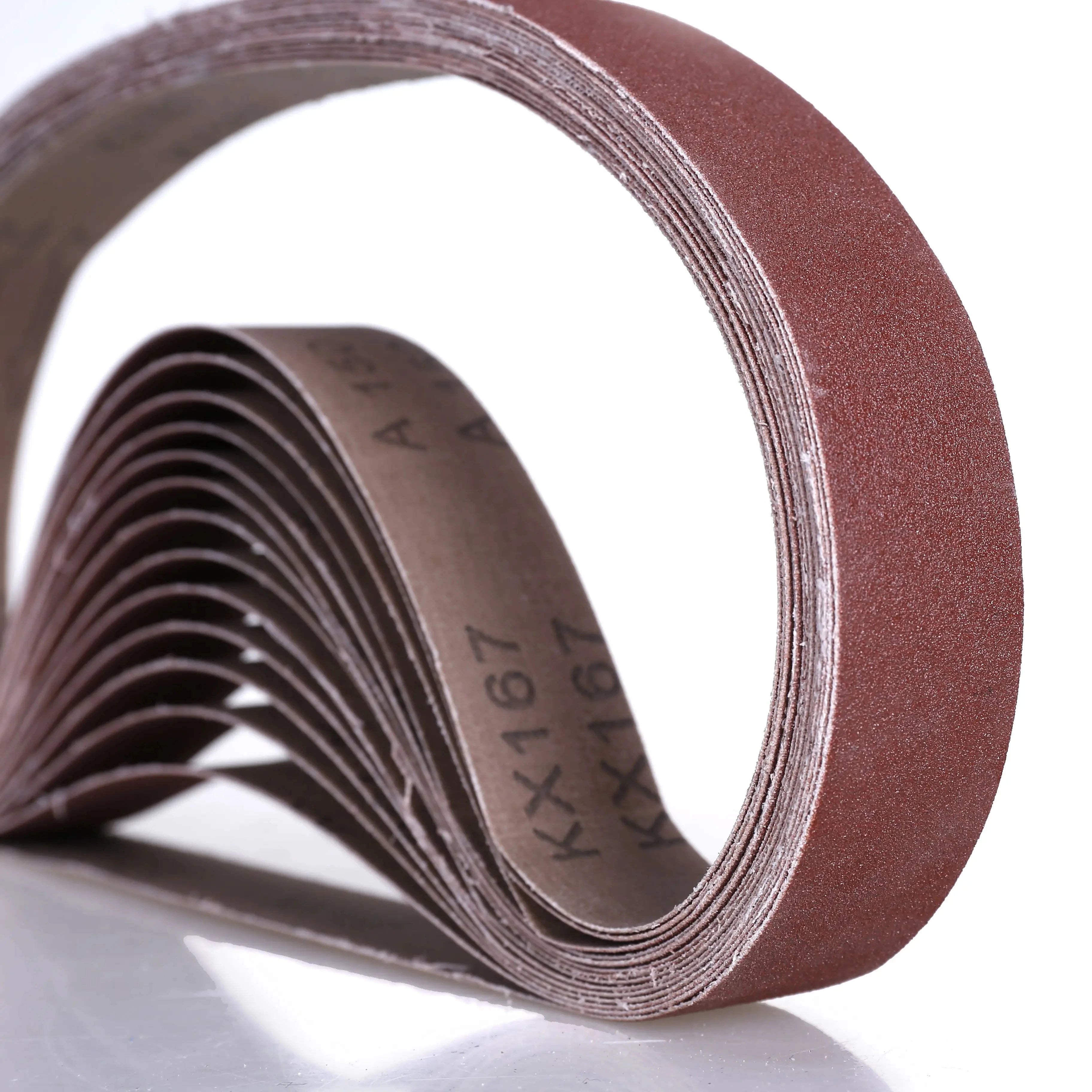 Aluminium Oxide Sanding Belts Stainless Steel Abrasive Belt 36-400 Grit with Customized Size