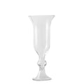 Custom Made Nordic Hand-blown Creative Clear Horn Mouth Glass Vase Wedding Centerpiece