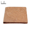Boshiho Custom RFID Blocking Bifold Slim Wallet Thin Minimalist  Natural Eco Friendly Cork Wallet