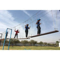 Hanlin Design Amusement Park Entrance  Climber Net Playground Big Aldi Trampoline with Net Outdoor for Adults and Kids