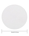 337816  7 Count Circle Plastic Mesh Canvas Sheets for Embroidery Acrylic Yarn Crafting  Knit  and Crochet Projects(6in/15.24cm)