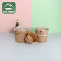 Biodegradable Eco Friendly Food Grade Brown Cheap Soup Paper Bowl