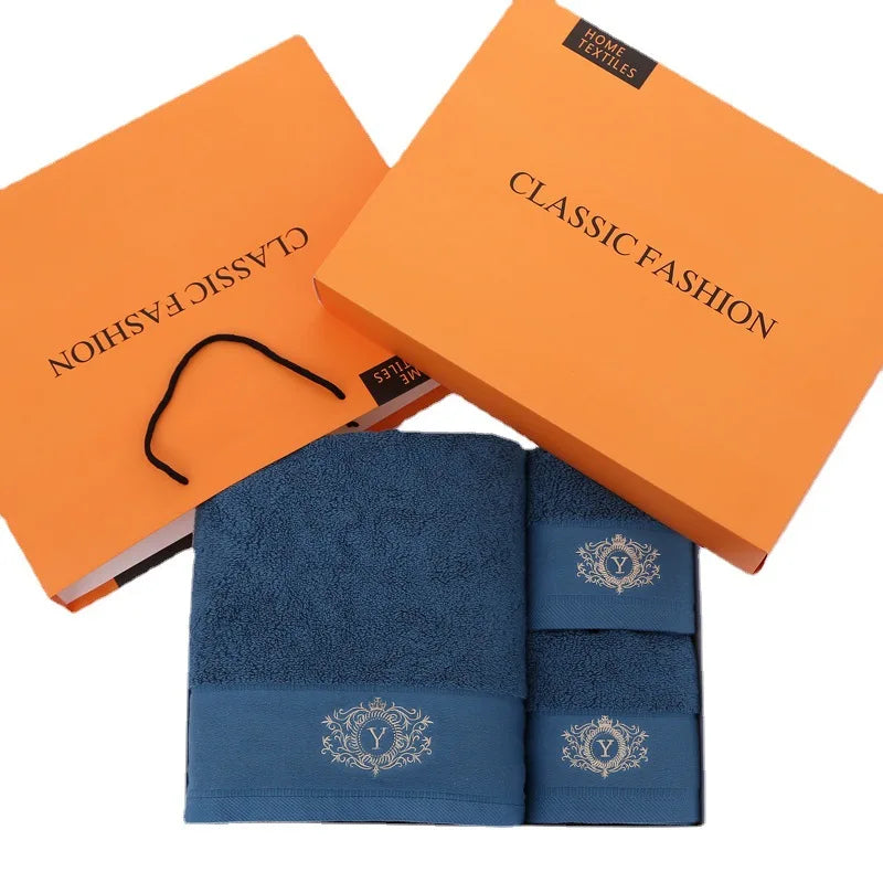 Hotelier Easy Customize Luxury 5 Star Hotel White 100% Cotton Dobby Face Hand Bath Towels Set for Hotel Spa With Customized Logo