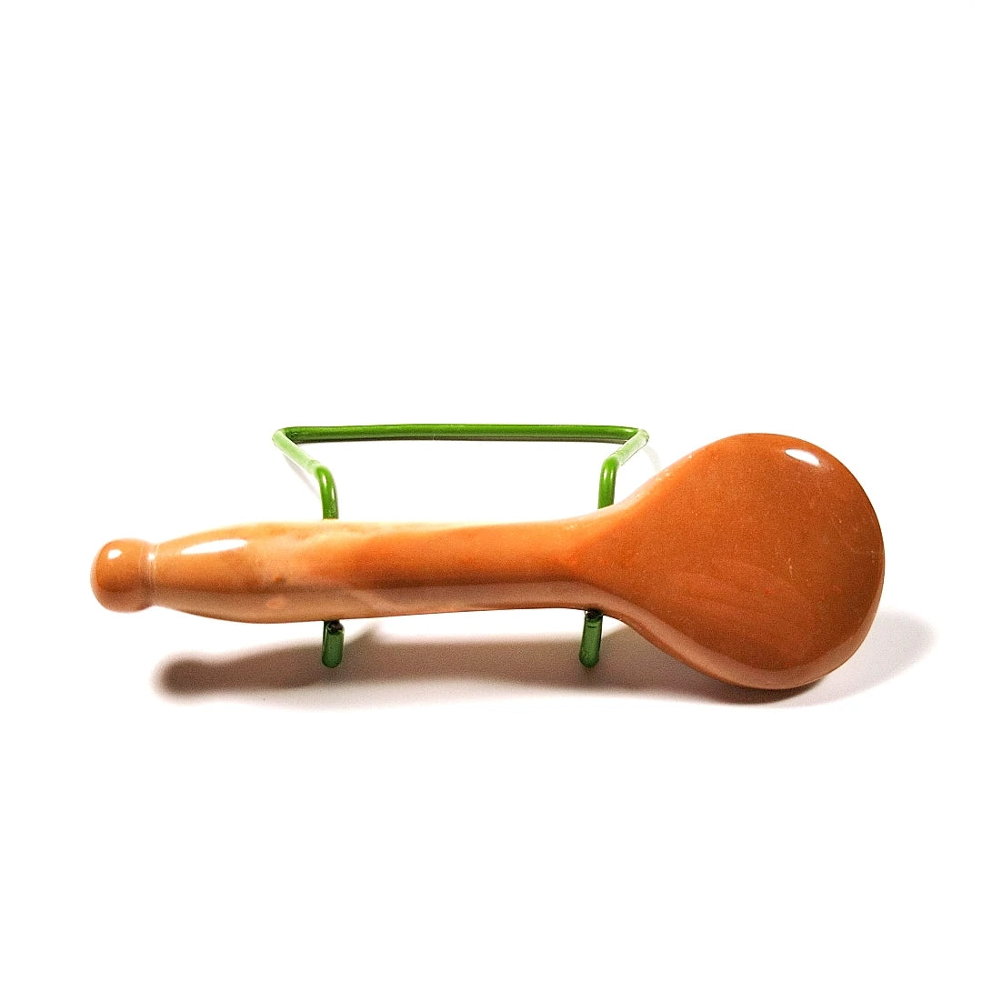 HY Natural handheld spoon beauty jade facial massage mookaite jasper face gua sha